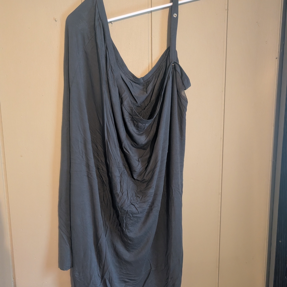 Boppy One Shoulder Black Dress